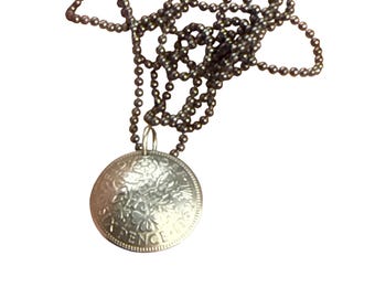 本物の 1 セント硬貨で作られたヴィンテージ 1984 年 USA コイン