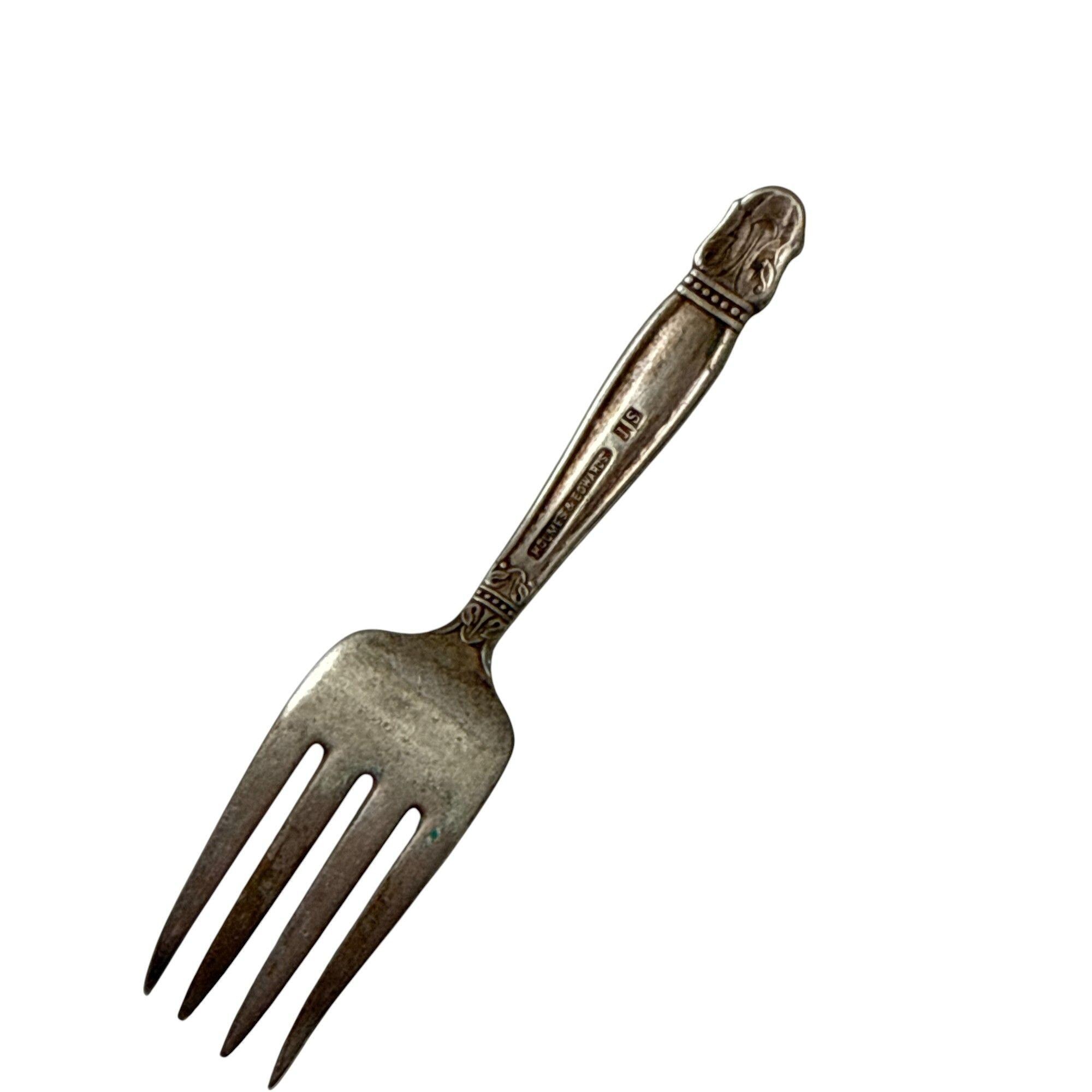 Holmes and Edwards IS Vintage Silverplate Fork Art Deco Flatware