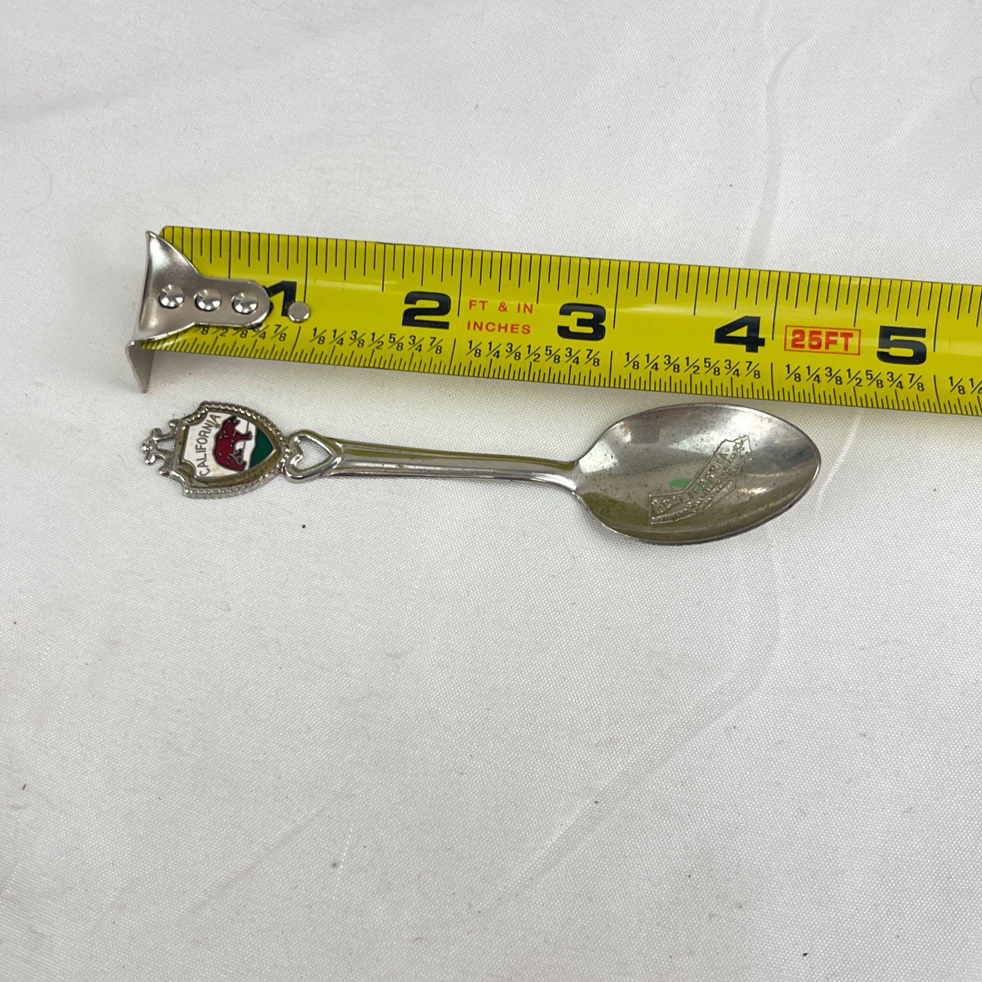 California Souvenir Collectible Spoon With Decorative Shield