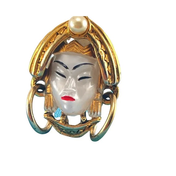 Vintage Selro Selini Asian Princess Mid-Century R… - image 2