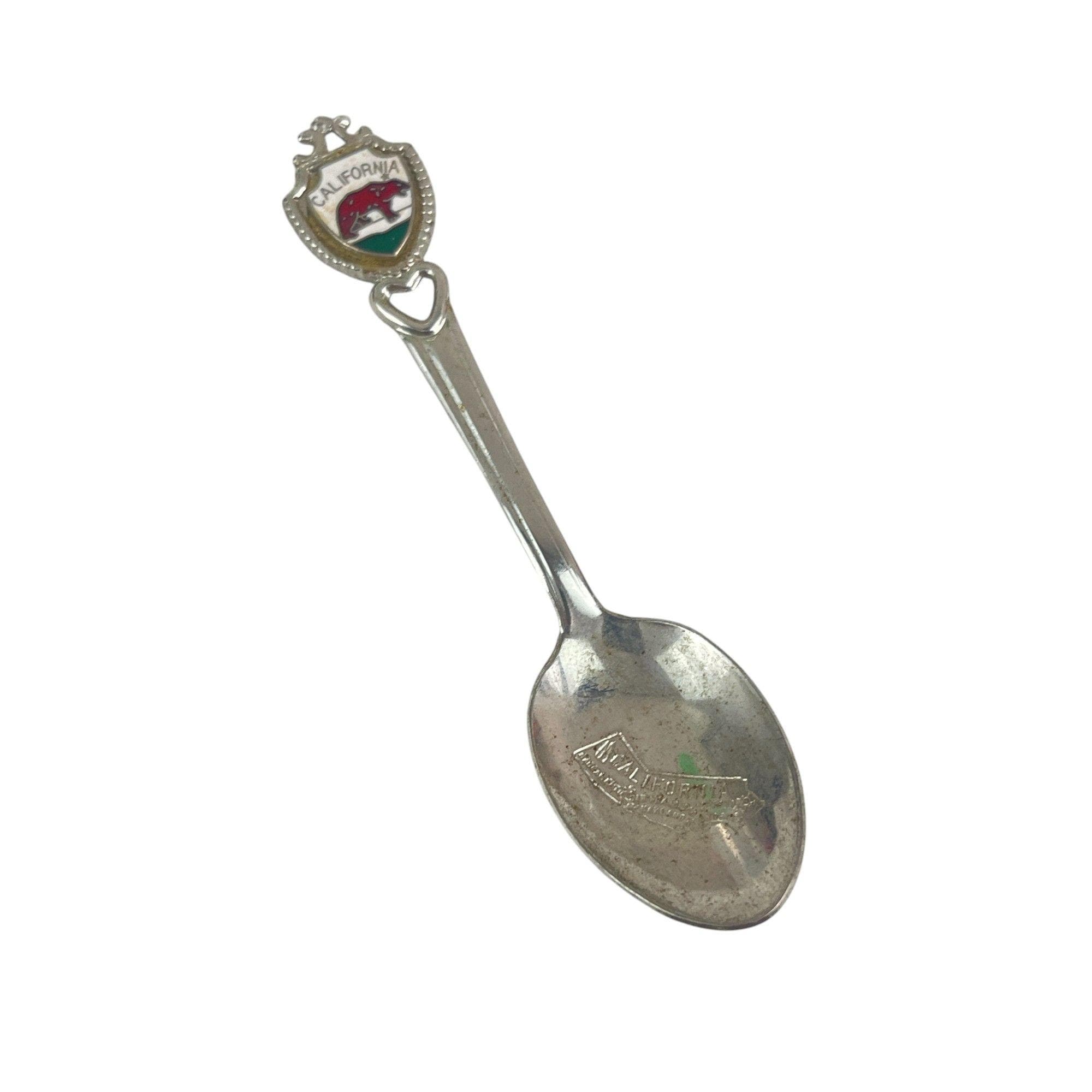 工芸品 California Old school spoon California Souvenir Collectible Spoon With Decorative Shield