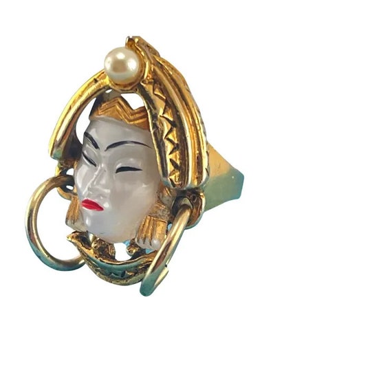 Vintage Selro Selini Asian Princess Mid-Century R… - image 9