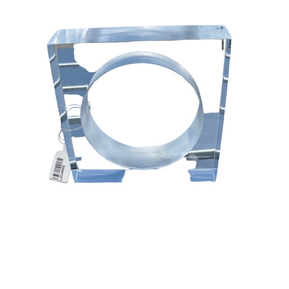 Laurent Guillot Lucite Square Bangle Bracelet Vin… - image 4