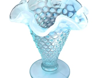 フェントン ヴィンテージ ライトブルー オパールセント ホブネイル