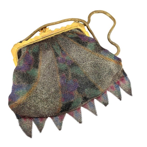 Art Deco Whiting and Davis Mesh Purse Antique Pur… - image 6