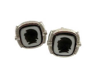 Boutons De Manchette Vintage Hickok Homme Cadenas Yale Rétro Mécanisme Bascule