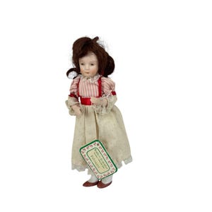 Vintage RUSS Porcelain DOLL Months To Remember FEBRUARY Collectible Dolls