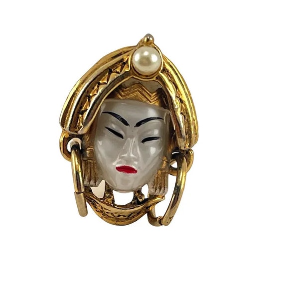 Vintage Selro Selini Asian Princess Mid-Century R… - image 3