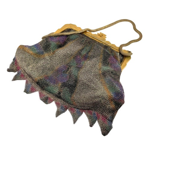 Art Deco Whiting and Davis Mesh Purse Antique Pur… - image 10