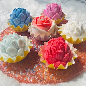 Scented Soy Candle wax melts, Aromatherapy Fragrance Scents, Lotus Flower, Hand poured Scented Melts