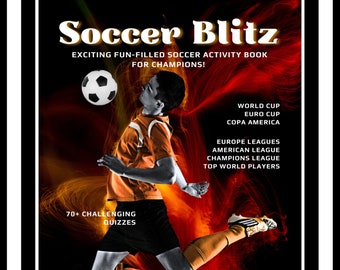 Fußball Blitz: Spannende Fußball Aktivität Printables | Fußball Printables | Fußball Puzzles | Quizze | Labyrinthe | Wortsuchlauf | Kreuzworträtsel