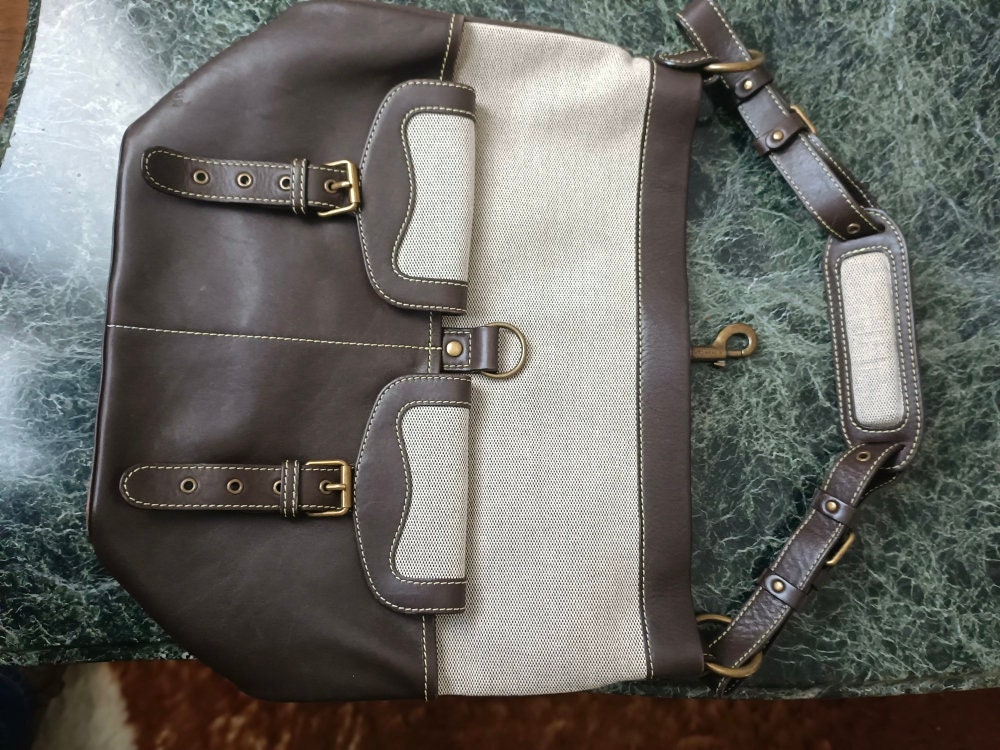 Sacoche Vintage Le Tanneur Années 70 - Cartable Homme Marron - Occasion Correct