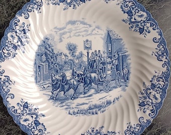 1 Johnson Bros porcelain round shallow dish