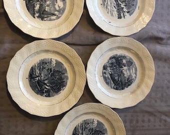 Dessert plates Moulin des loups - Delft