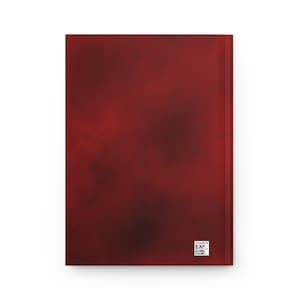 Winter soldier style notebook. Red notebook with black star.