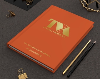 TVA Handbook Hardcover Journal Printed Matte Gold