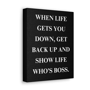Motivational Wall Art Canvas Gallery Wraps