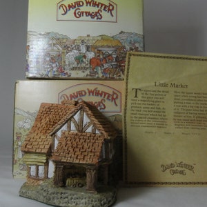 Vintage David Winter Cottages. Choose from: Pilgrims Rest Cottage, Suffolk House, Cotswold Village or Little Market