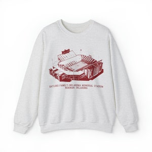 Université de l'Oklahoma : sweat-shirt ras du cou Gaylord Family Memorial Stadium