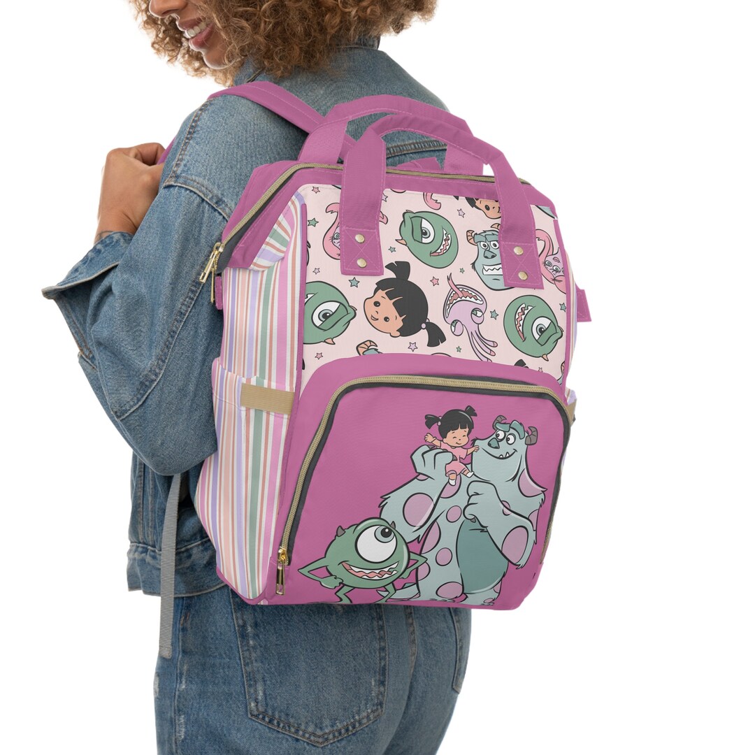Pink Monster Backpack Multifunctional Backpack / Cute Monsters / Boo - Etsy