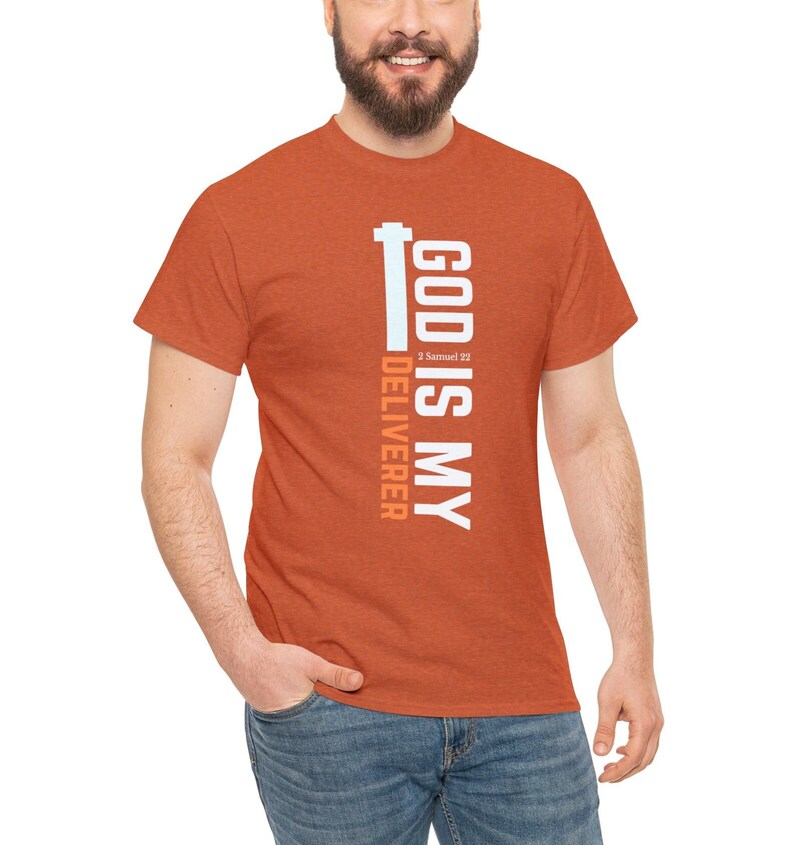 God is My Deliverer Shirt, Bible Verse Tshirt, Christian Apparel, Religious Clothing, Bible