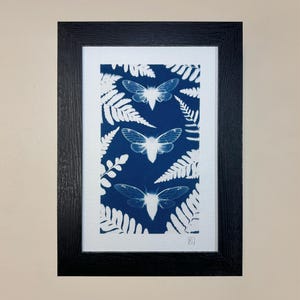 Summertime Cicadas, Original Cyanotype