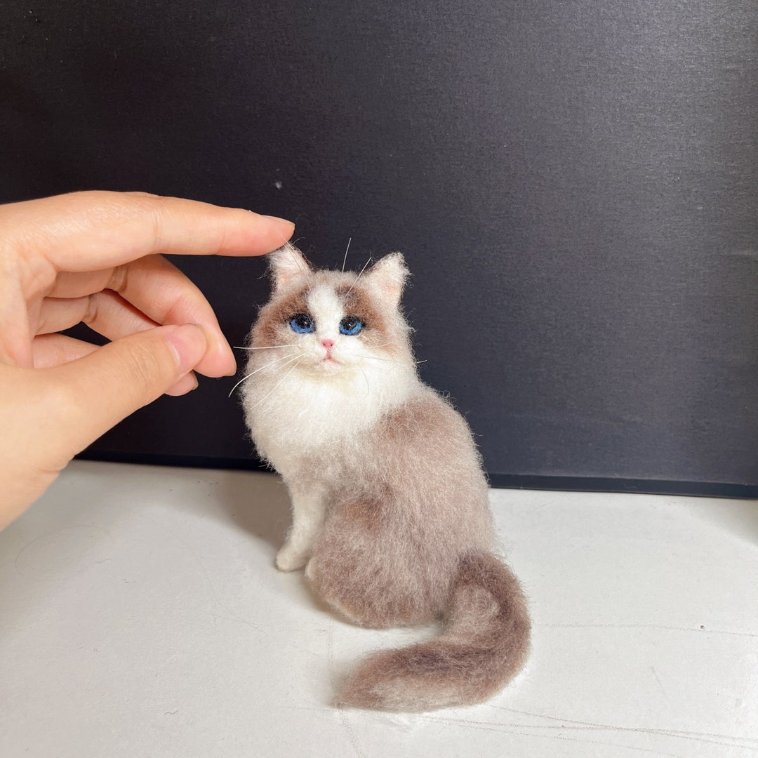 Felted Pets Custom Needle Felted Pet Replica Dog Cat Portrait Memorial Handmade ...