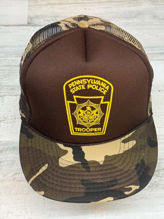 Vtg Pennsylvania State Police Trooper Camo Trucke… - image 4