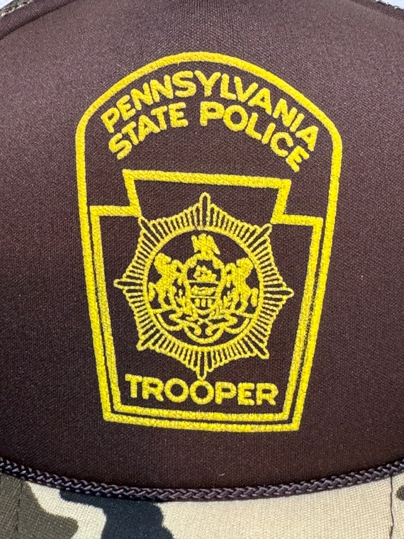 Vtg Pennsylvania State Police Trooper Camo Trucke… - image 3