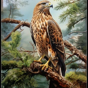 Fir's Visitor - vogels kruissteekpatronen - afdrukbare grafiek pdf-formaat handwerken borduren ambachten DIY DMC kleur