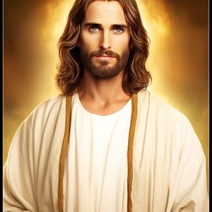 Jezus Christus 2 - Getelde kruissteekpatronen - Afdrukbare tabel in pdf-formaat Handwerken Borduren Knutselen DIY DMC-kleur