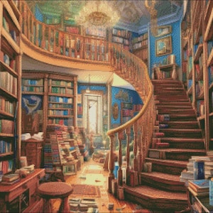Readers Paradise 2 - getelde kruissteekpatronen - afdrukbare tabel in pdf-formaat handwerken borduren ambachten DIY DMC kleur