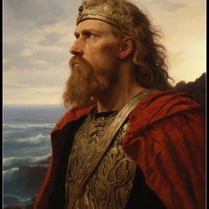 Koning Alfred de Grote - getelde kruissteekpatronen - afdrukbare grafiek pdf-formaat handwerken borduren ambachten DIY DMC kleur