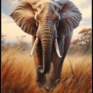 Lopende olifant - getelde kruissteekpatronen - afdrukbare grafiek pdf-formaat handwerken borduren knutselen DHZ kleur DMC