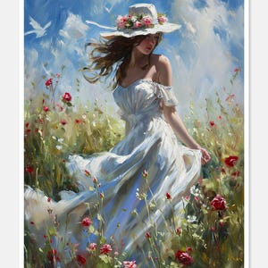Meadow Elegance 1 - Getelde kruissteekpatronen - Afdrukbare grafiek PDF-formaat Handwerken Borduren Knutselen DIY DMC-kleur