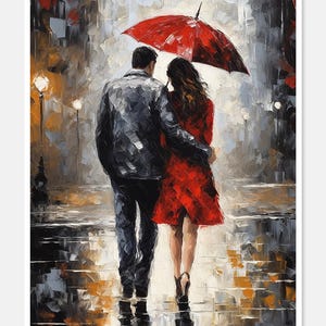 Wandelen in de regen 2 - getelde kruissteekpatronen - afdrukbare grafiek pdf-formaat handwerken borduren ambachten DIY DMC kleur