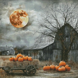 Harvest Moon 2 - getelde kruissteekpatronen - afdrukbare grafiek pdf-formaat handwerken borduren ambachten DIY DMC kleur