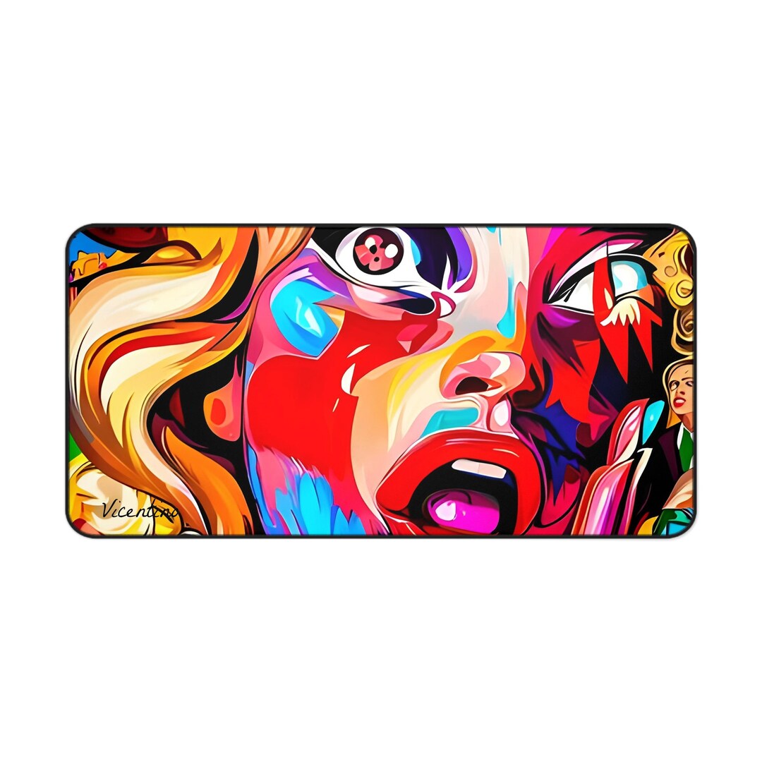 Mouse Pad Art Piece Desk Mat Art Custom Original Art Office Etsy