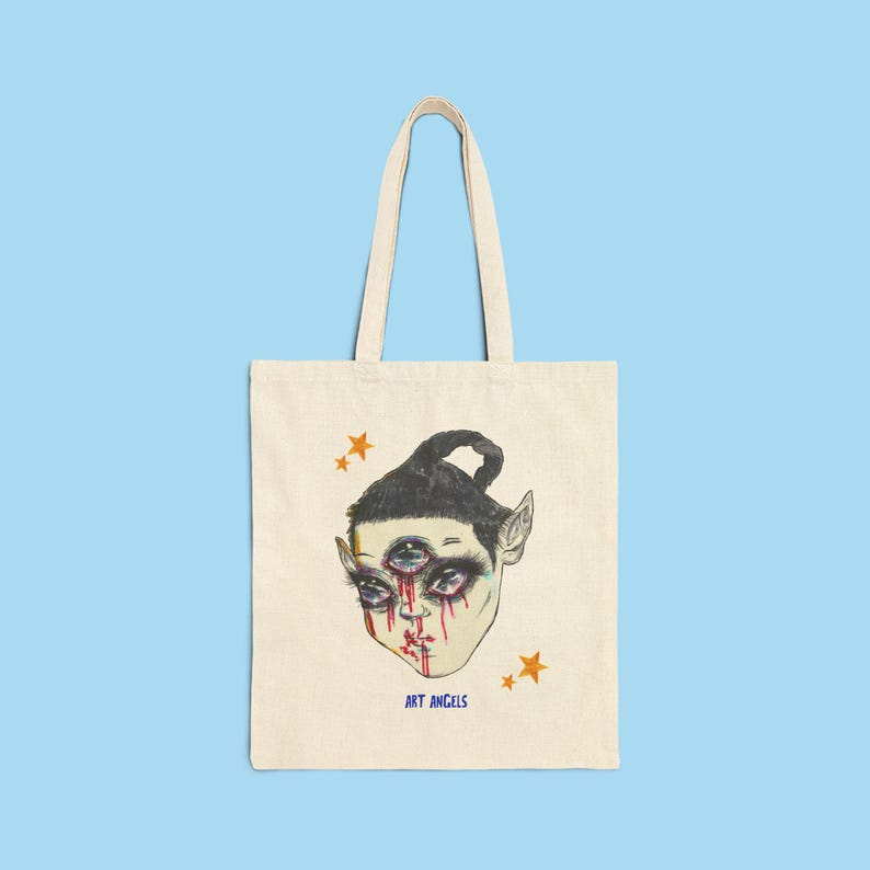 Art Angels Baumwolltasche (Original Design) Natural