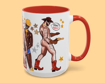 Orville Peck - Paper magazine cowboy photoshoot - Accent Coffee Mug, 11oz/15 oz