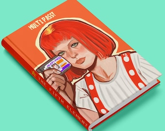 El quinto elemento - Leeloo / Korben - Película retro - Diario de tapa dura