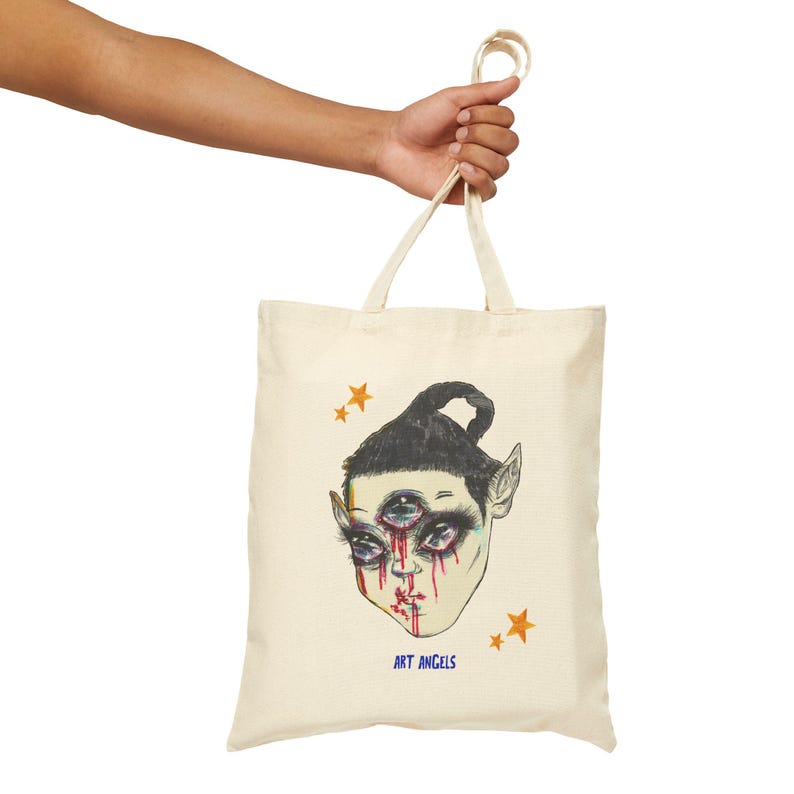 Art Angels Baumwolltasche (Original Design) Bild 3