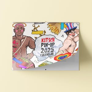 Kitsch Pin-up 2025 Wall calendar (Original design)