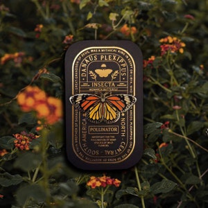 Monarch Butterfly - Danaus Plexippus - Enamel Collector Pin