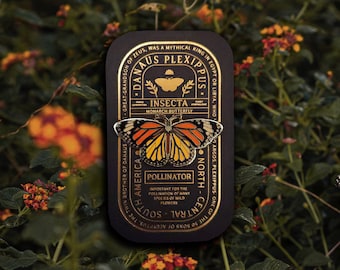 Monarch Butterfly - Danaus Plexippus - Enamel Collector Pin