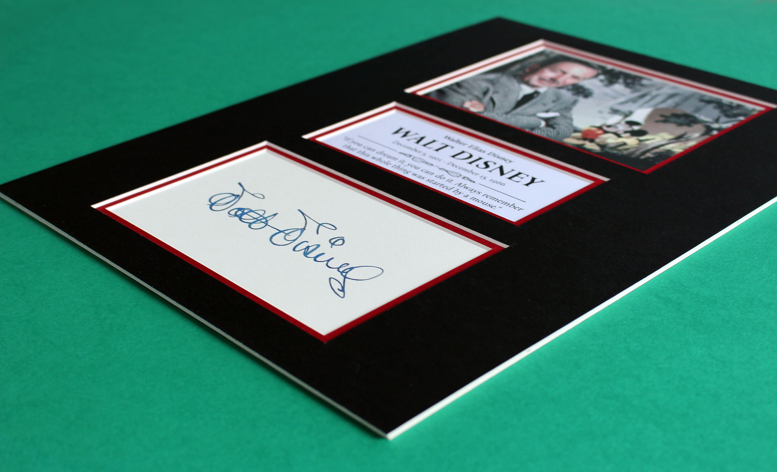 WALT DISNEY AUTOGRAPH Artistic Display Minnie & Mickey Mouse - Etsy
