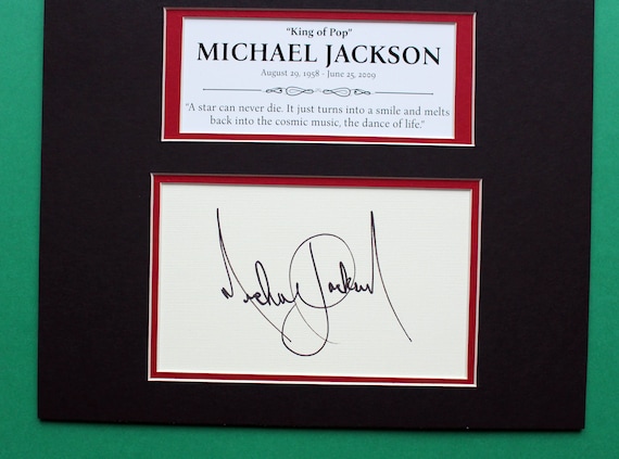 Michael Jackson autograph マイケルジャクソン直筆サイン Yahoo