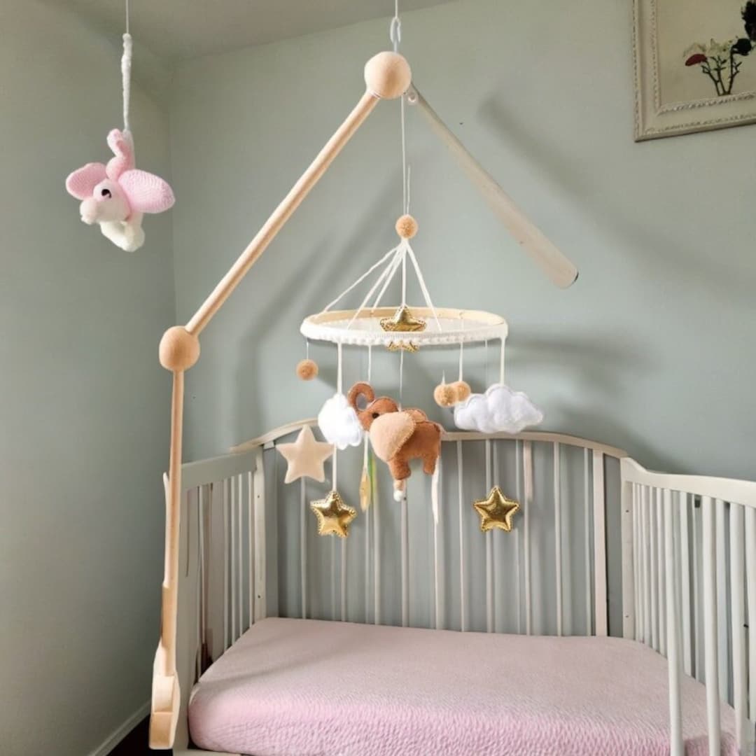 Baby Wooden Mobile Hanger Infant Crib Mobile Arm Made of Etsy