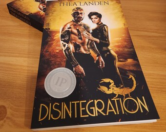 Disintegration signed paperback with medal