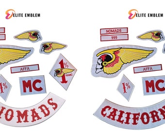 Nomads and California Biker Embroidery Patches: Both in One Order